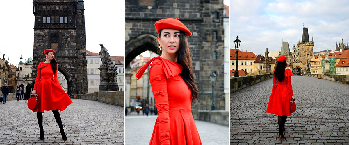 I Am Georgiana Almaaz Couture Fashion Designer Constanta Blogger | Rochiile ALMAAZ in Vacanta la Praga | Creator de Moda Roman