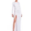 Cauti o Rochie Lunga Deosebita de Mireasa? Contacteaza-ne sau Comanda Online | Rochie Alba Mireasa Tafta Matase Naturala Almaaz Couture Atelier
